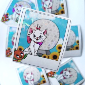 3&quot; aristocats sticker - cute Disney vinyl sticker - Marie sticker