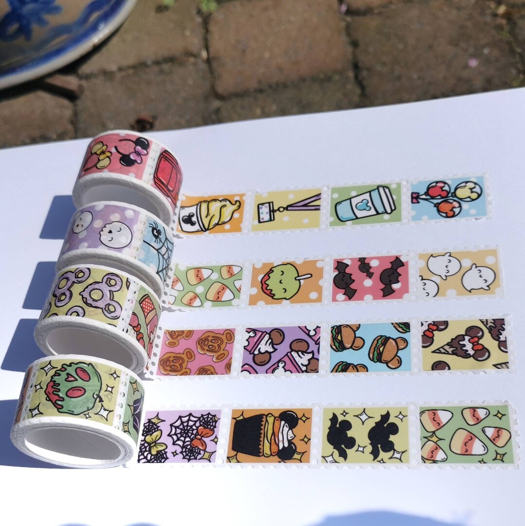 Stamp Shaped Washi Tape Cute Disney Washi Tape Disney Park Essentials