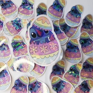 Vinyl stitch sticker - Disney vinyl sticker - lilo and stitch Easter sticker