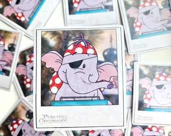 Disney vinyl sticker - cute Winnie the pooh sticker - lollipop sticker - pirates of the carribean sticker