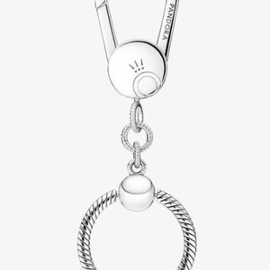 Pandora Charm Key Ring Keychain Charm, Minimalist S925 Sterling Silver Pendant Perfect Gift High Quality, Valentine's Day Gift for her image 7