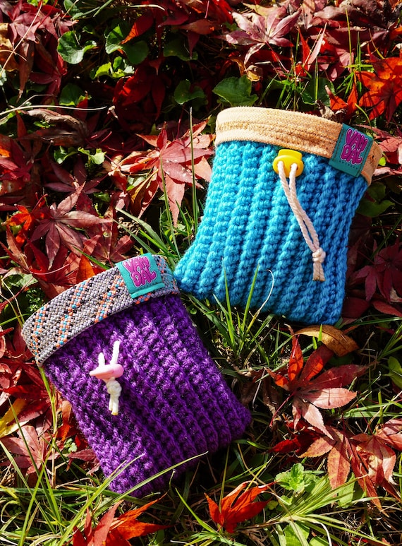 Borsa porta magnesite fatta a mano, con corde da arrampicata riciclate by VandalOutdoor