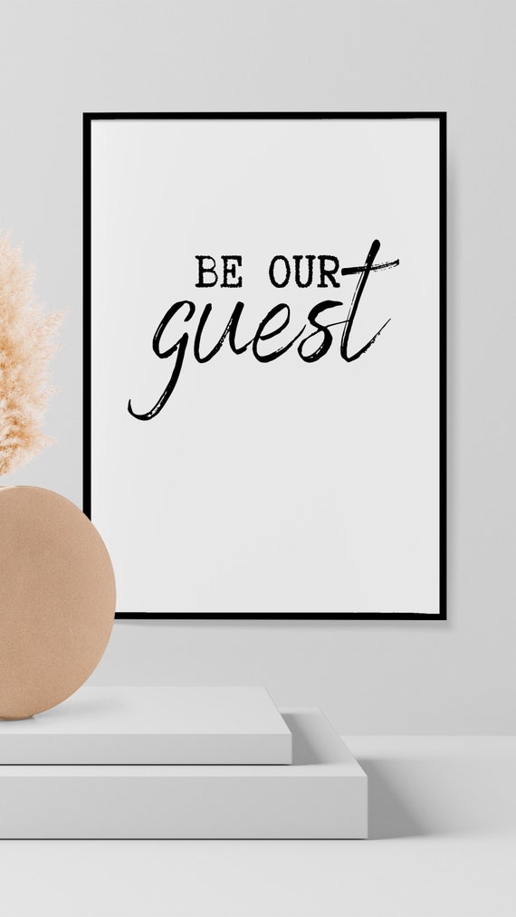 Be Our Guest Digital Download Printable Home Guest | Etsy