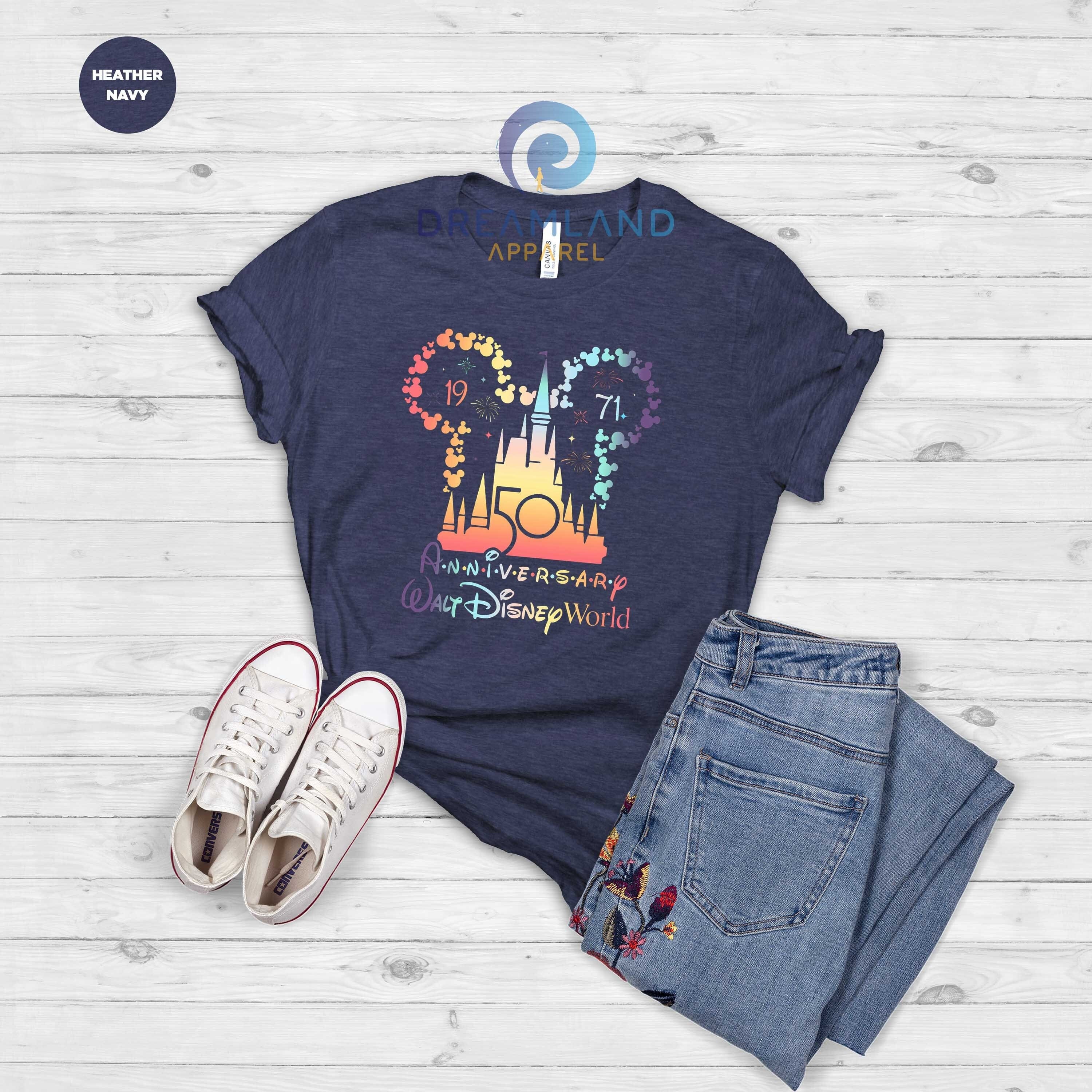 Discover Mickey Ears Disney World 50th Anniversary T-Shirt, 1971-2021 DW 50th Anniversary Shirt