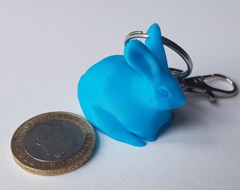 Chonky Bunny Keychain | 3D Printed Animal Charm