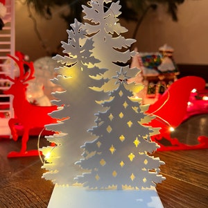 Christmas Decoration - Trees with Lights | Festive Holiday Trees with Lights - Christmas Decor for Home
