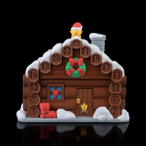 Santa&#39;s Cabin Countdown | Christmas Countdown, Advent Calendar, 24 Days to Christmas, Kids Countdown Calendar