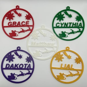 Custom Name Ornament, Personalized Keepsake Ornament, Personalized Christmas Ornaments