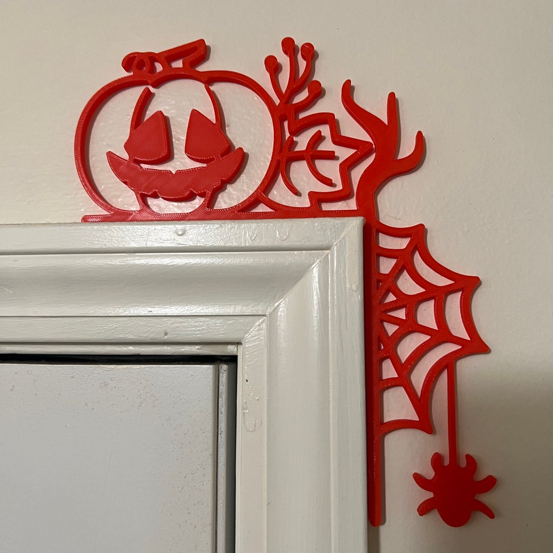 Halloween Door Corner Decoration Haunted Doorway Accent Etsy