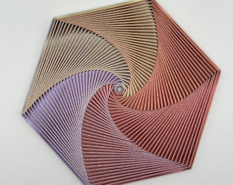Hexagon Super fidget - SuperHexa | 7.60" Across | Giant Fractal Fidget Hexagon