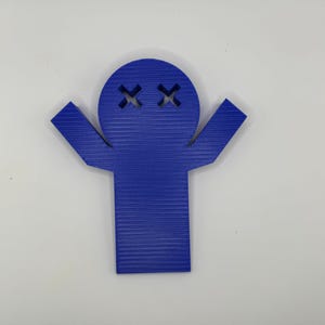 Dead Person Doorstop – Funny Novelty Door Stopper, Unique Gag Gift, Quirky Home Office Decor, Conversation Starter Gift Idea Blue