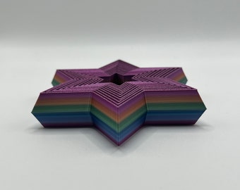 6-Pointed Star Fractal Fidget | Stress Relief, Sensory toy