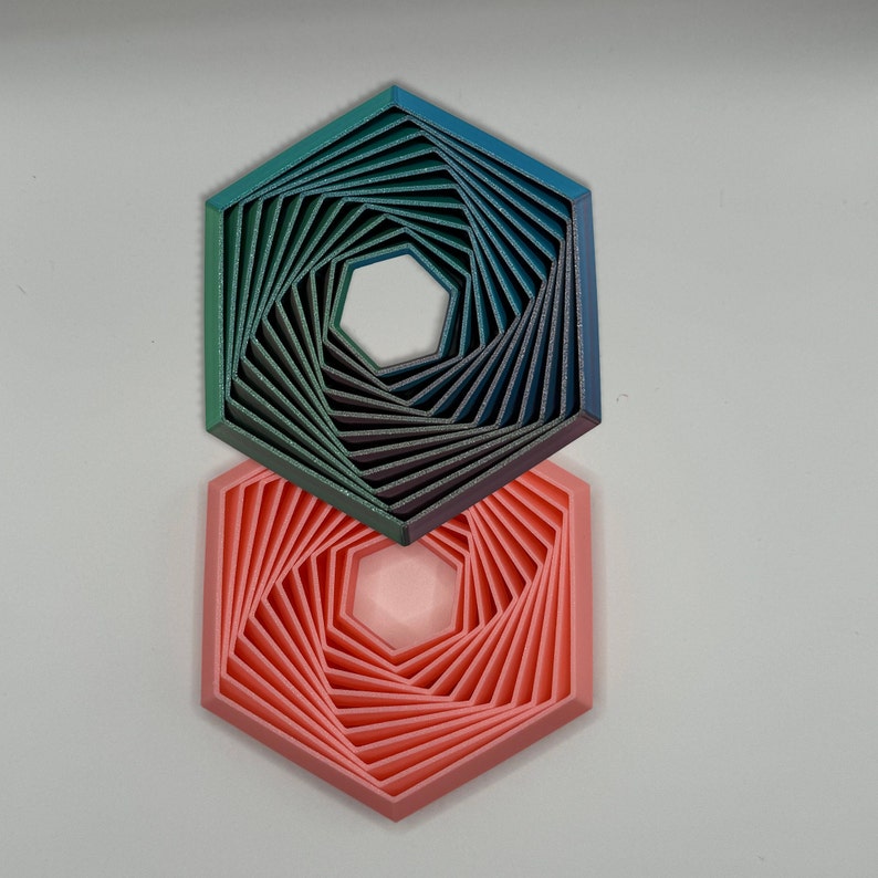 Heagonal Fidget Fractal Fidget Hexagon | Colorful Fractal Hexagon Fidget - Stress ...