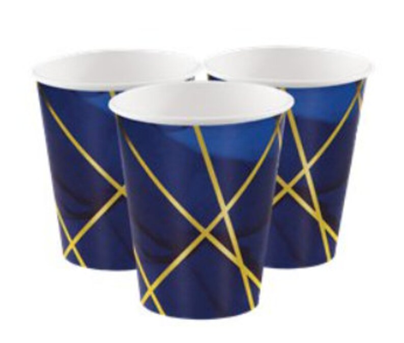 Navy Gold Geode 21st Birthday Party Supplies Plates Cups Etsy UK