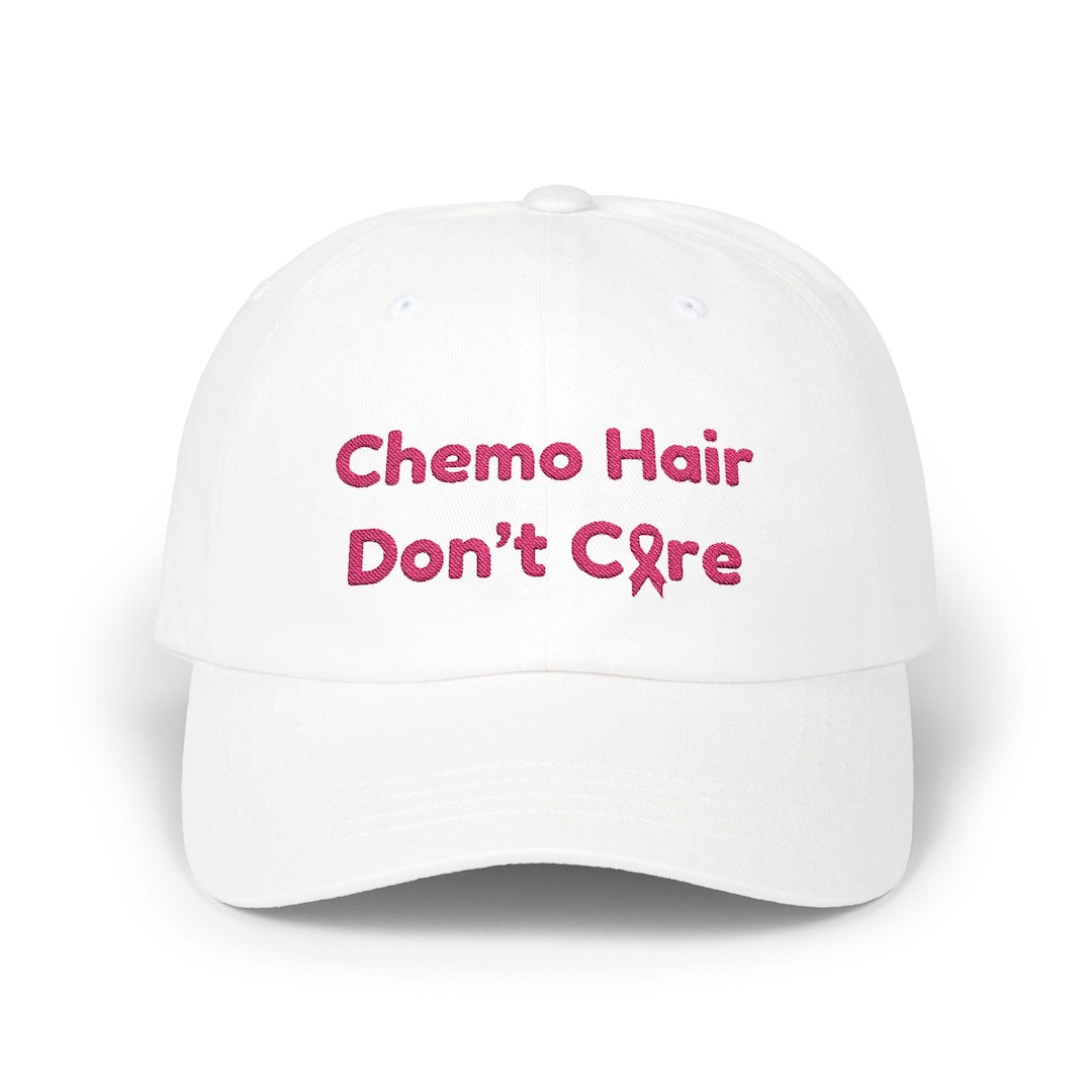 Cotton Chemo Hair Don\'t Care Baseball Cap Pink Ribbon Support Women Men Amazon.com: Breast Cancer Gifts for Women, 3D Embroidered  main image 2