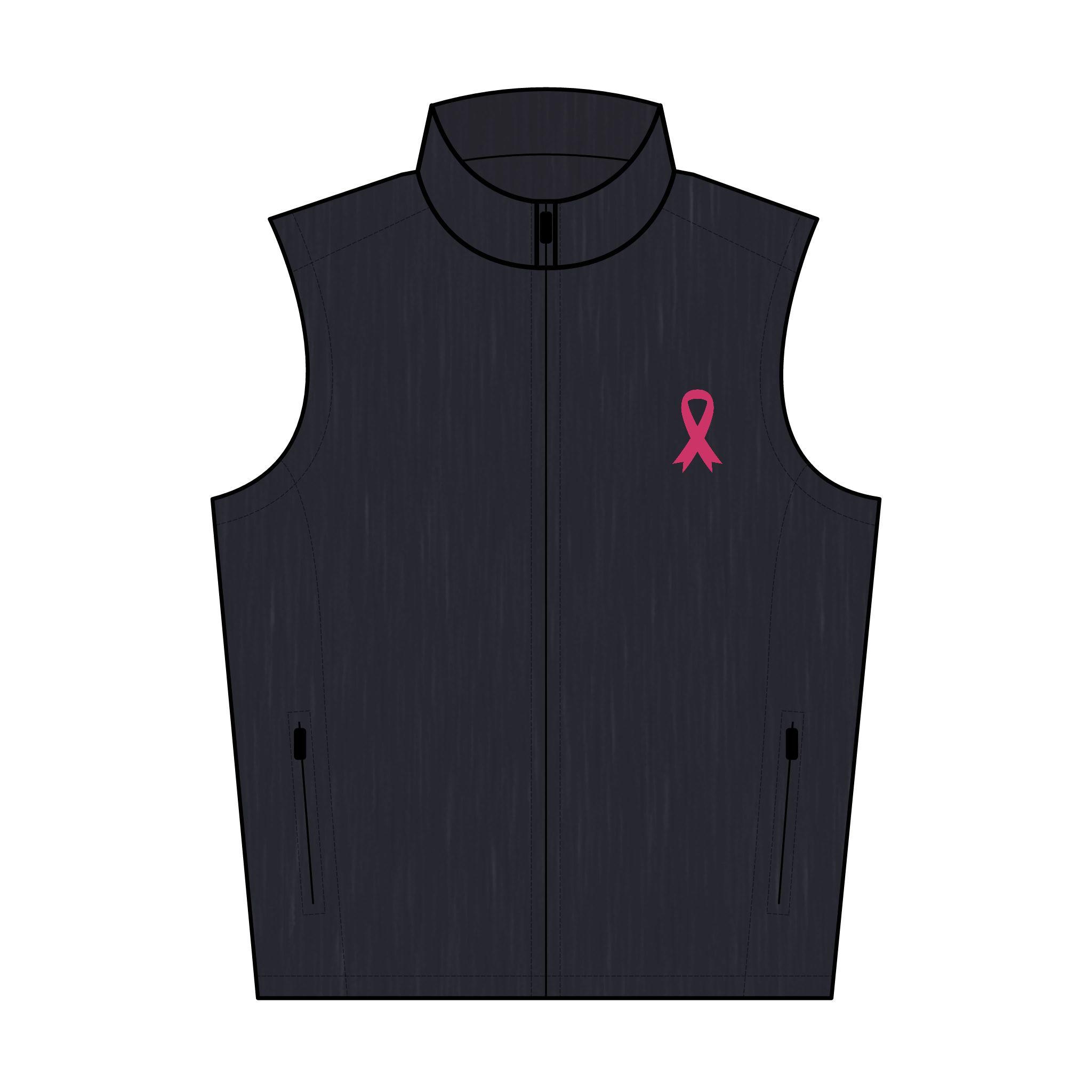 Pink Awareness Ribbon Vest | Soft Shell Embroidered - Etsy
