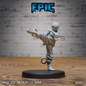 Monk Female PC Iron Fist Tournament Epic Miniatures Kick