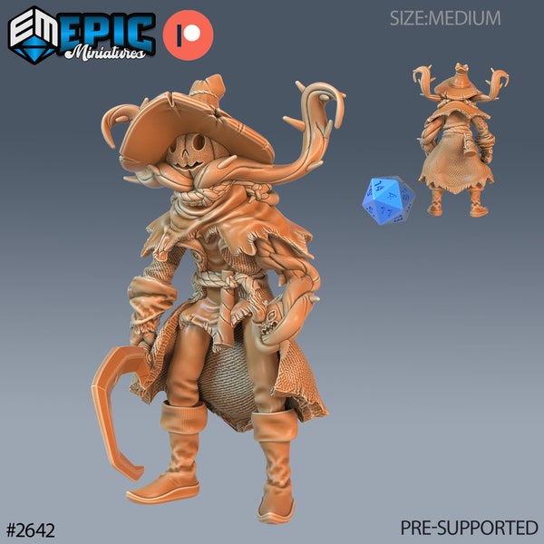 Pumpkin Scarecrow - Little Folk - Epic Miniatures