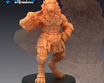 Catfolk Lion Warrior - Last Rebellion