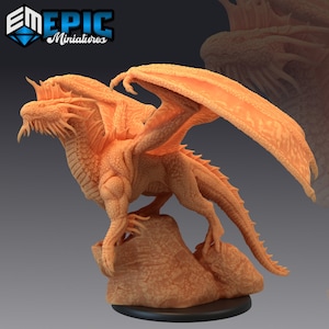 Young Silver Dragon - Guild of Thieves - Epic Miniatures