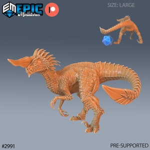 Long Horn Raptor - Jurassic Encounters - Epic Miniatures