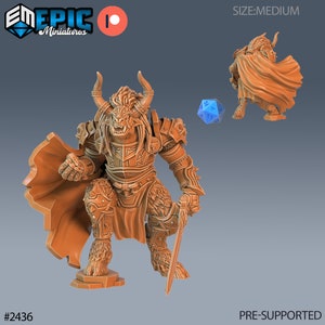 Wooly Minotaur Paladin - Ancient Cold - Epic Miniatures