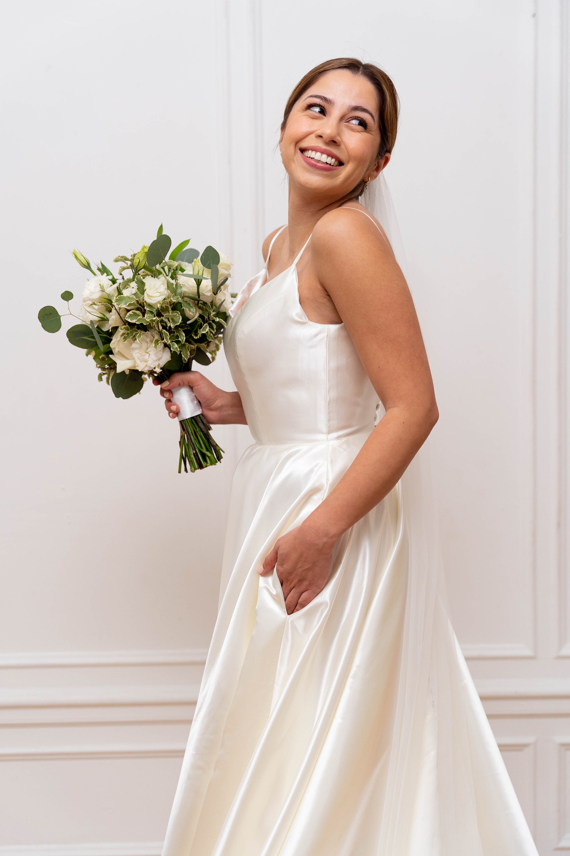 The Allie Gown Wedding Dress Bridal Gown Classic A-line - Etsy