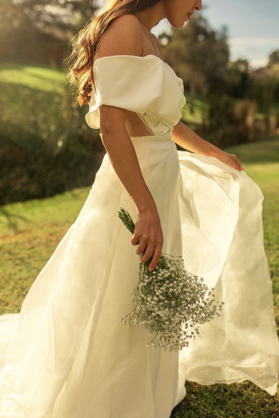 Sobrefalda De Organza Vestido De Novia Vestido De Novia Falda