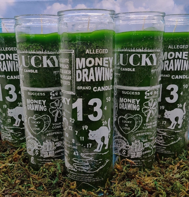 Money Drawing 7 Day Candle Etsy