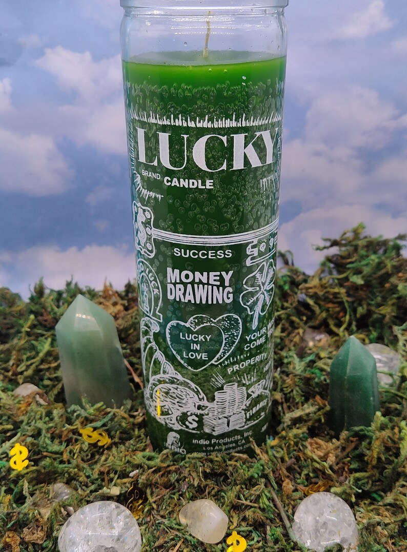 Money Drawing 7 Day Candle Etsy