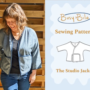 Studio Jacket / Boxy Dolman Jacket Sewing Pattern