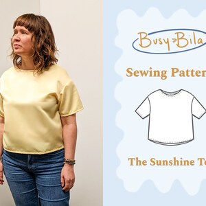 Sunshine Tee / Drop shoulder Top Sewing Pattern