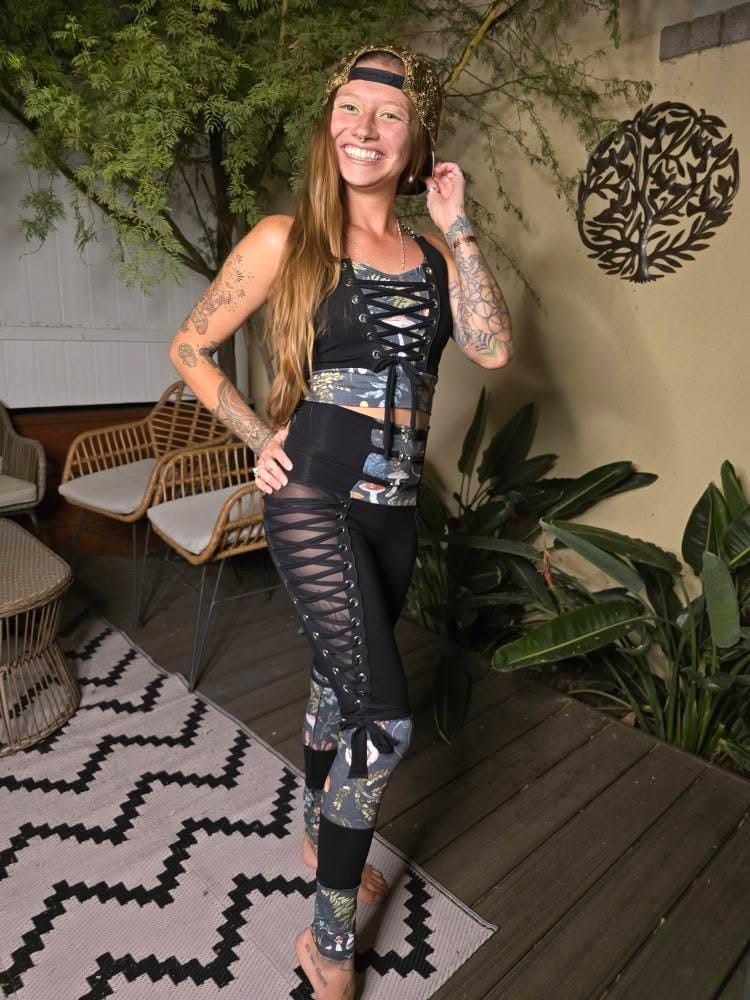 chinese dress ladies Joskaa Black Red Lace See Through 2 Pcs Set Fashion With Leggings Matching  Set 2023 New Summer Club Party Dresses Outfit