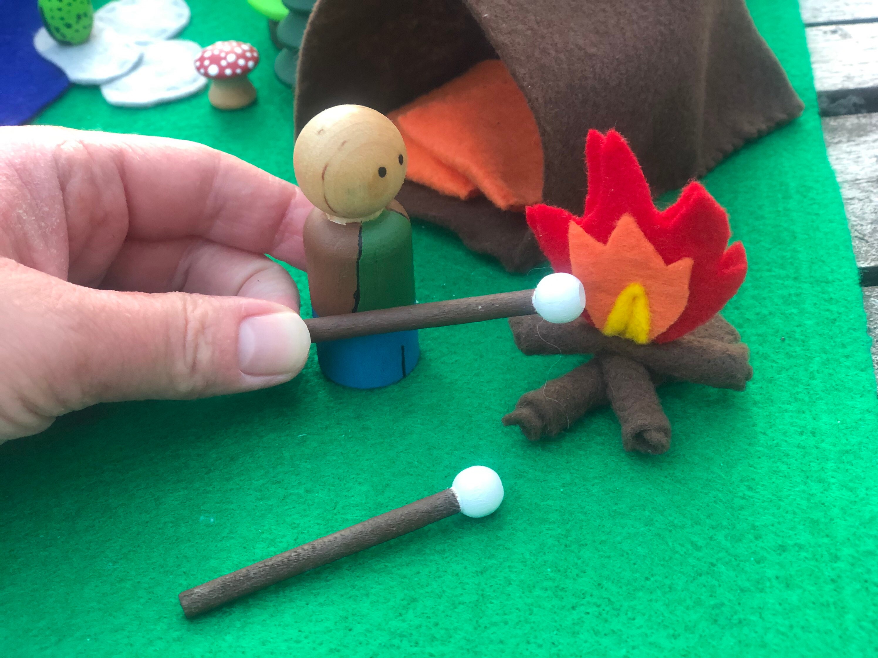 Camping Small World Play Set Woodland Loose Pieces and Etsy