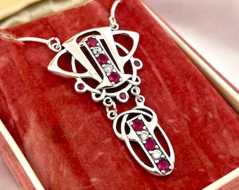 Collier Sautoir Chaîne En Argent 800 - Style Art Déco - Bijou Vintage D'occasion