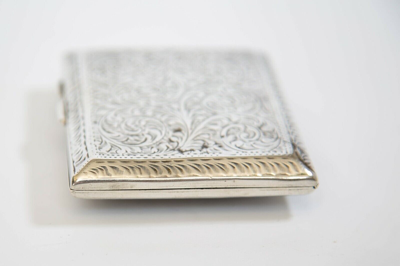 1922 Antique Silver Titanic Ship Cigarette Case