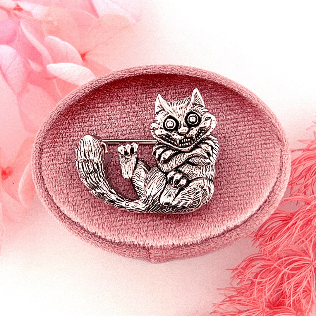 Broche Chat Et Chien Câlinant En Acier Inox - Cadeau Pour Amoureux Des Animaux
