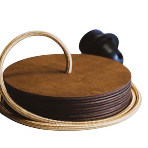 Montaje en madera, copa de techo, montaje de pantalla de lámpara en el techo