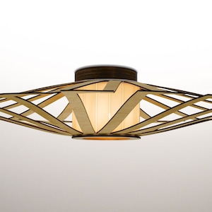 DISCUS Unterputz, Holz Deckenleuchte, Wandleuchte, Wandhalterung, Holzlampe, Sperrholz Kronleuchter, Holz Pendelleuchte, Holz Leuchte