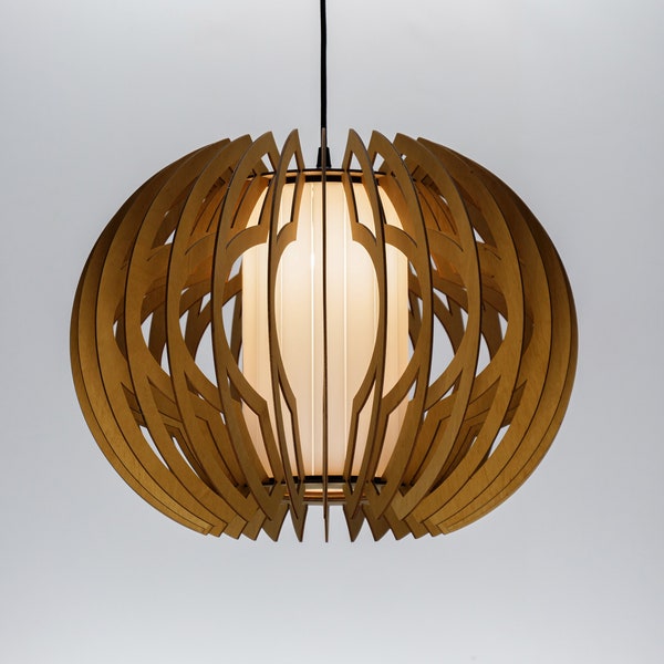 APPLE GLASS natural, luz de techo de madera, colgante escandinavo, estilo escandinavo, lámpara de araña de madera contrachapada, luz colgante de madera, luz de madera BRADA