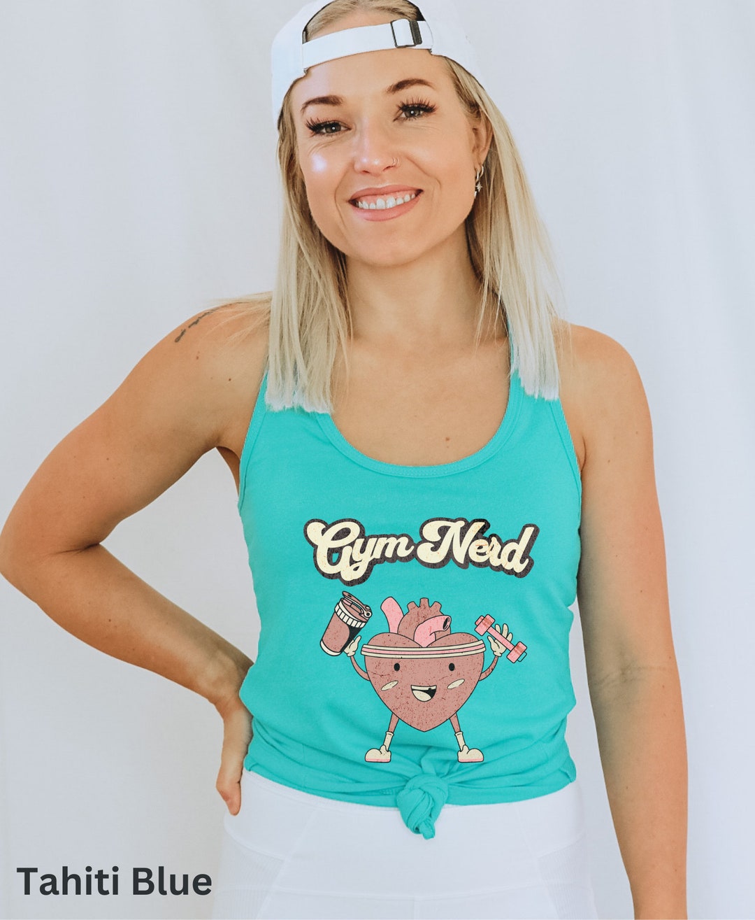 Women's Workout Tank Top, Gym Nerd Tanks, Fitness Tank Top, Funny Cute