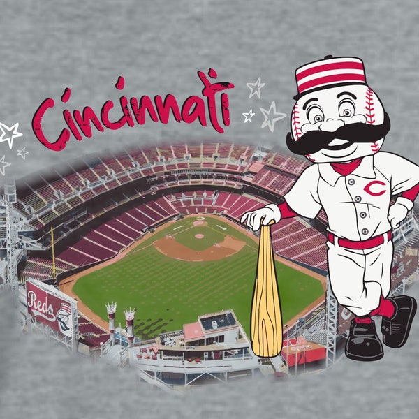 CINCINNATI Stadium TShirt DTF Sublimation File