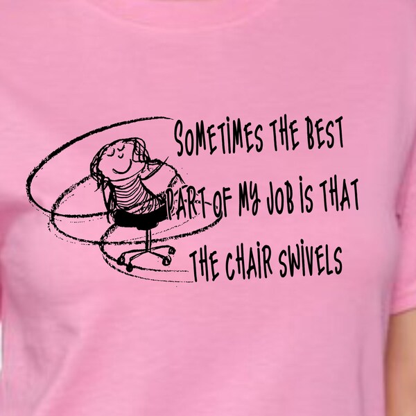 SWIVEL CHAIR T Shirt Vinyl Cut File