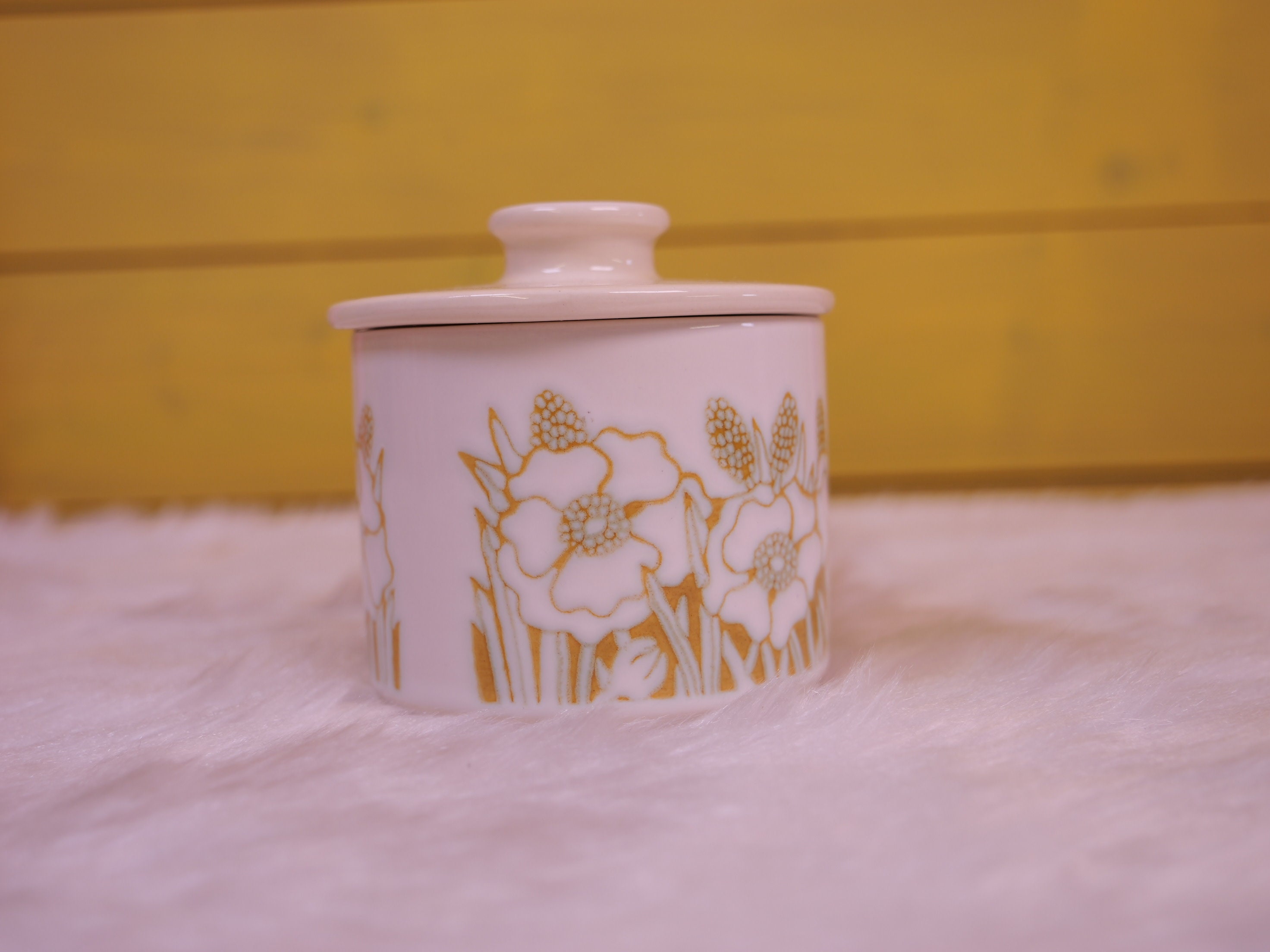 Vintage Hornsea Fleur 1970s Jam Pot