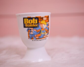 Retro Year 2000 Bob The Builder Egg Cup 00s Nostalgic