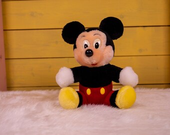 Vintage Retro 1970s Mickey Mouse Disney Plush Toy