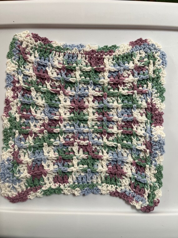 Waffle stitch Dishcloth