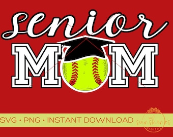 Softball Senior 2023Mom Digital Design | Softball Senior Maman Couper Fichier | Maman Senior PNG | Softball Senior Maman DTG | Softball Senior