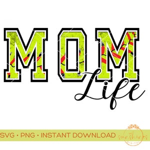 Softball Mom Digital Design | Softball Mom PNG | Softball Mom Sublimation | Softball png design | Softball Life SVG