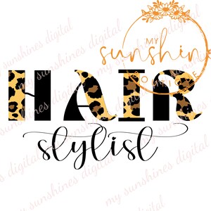 Peluquería / Estilista / Diseño Digital / SVG / PNG / Descarga Digital / 300 DPI